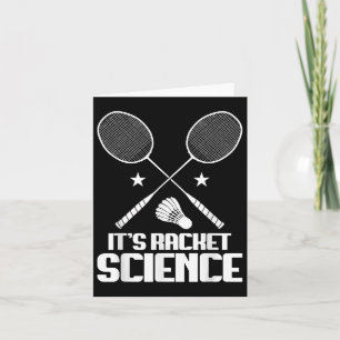 Carte Raquette de badminton Science Navette Joueur Badmi