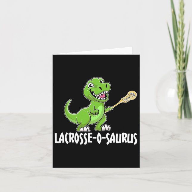 Carte Raquette de crosse T-rex Dino Lacrosse (Devant)