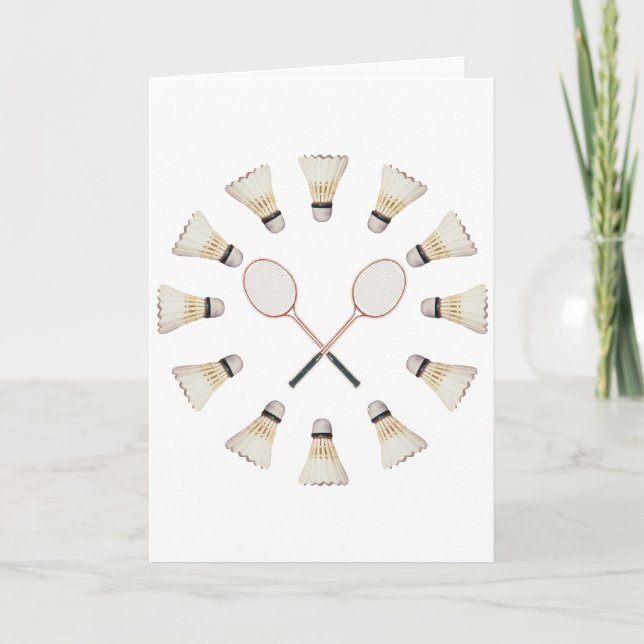 Carte Raquettes de badminton (Devant)
