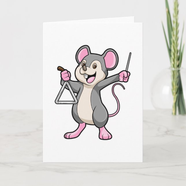 Carte Rat au Musique avec Triangel (Devant)