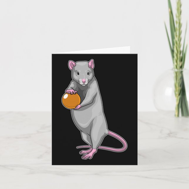 Carte Rat Bowling Bowling Ball (Devant)