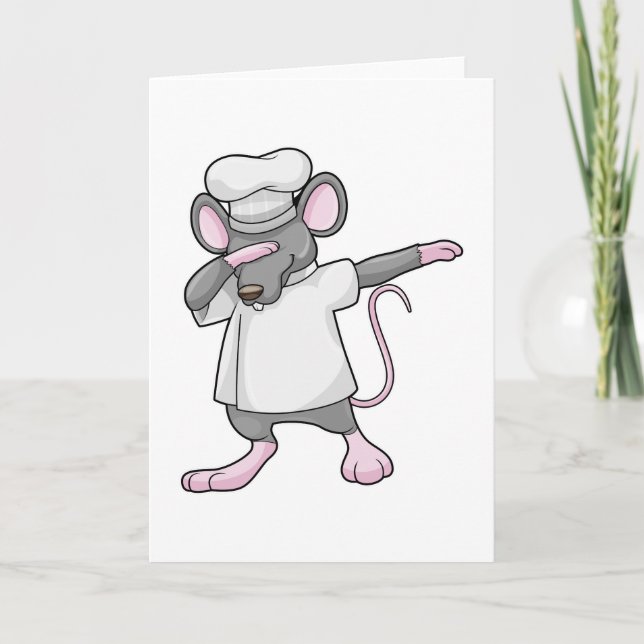 Carte Rat en tant que cuisinier au Hip Hop Dance Dab (Devant)