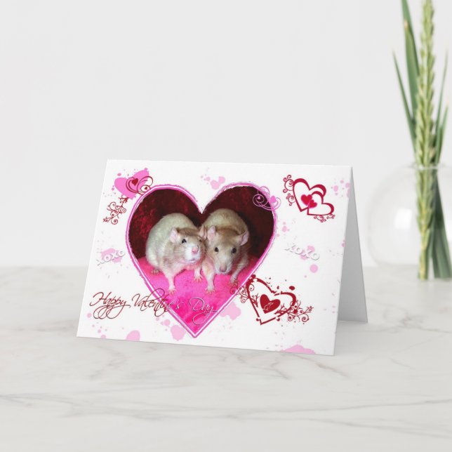 Carte Rat Valentine (Devant)