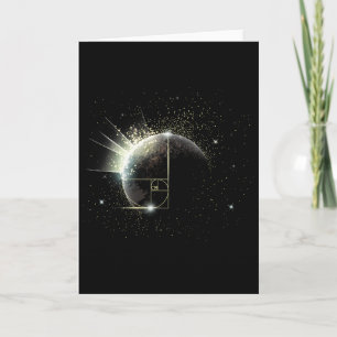 Carte Ratio d'Or Fibonacci Prof de Maths Spirale Espace