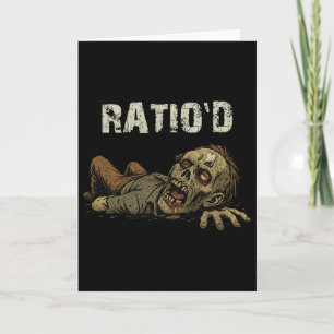 Carte Ratio'd Teag Mème Zombie Drôle Npc Ratioed Joueur 