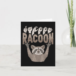 Carte Raton ILY geste de la main en langue des signes am