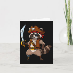 Carte Raton laveur drôle de costume d'Halloween pour hom