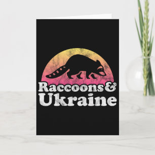 Carte Raton laveurs et Ukraine Raton laveur 