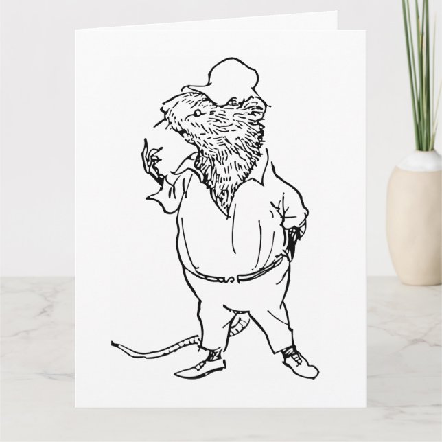 Carte Ratty - Wind In the Willows (1908 Illustration) (Devant)