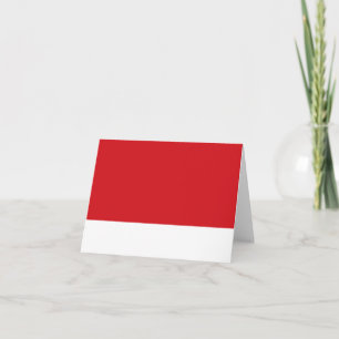 Carte Rayé rouge