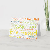 Carte Prenom Raymond Fun Heureux Anniversaire Zazzle Fr