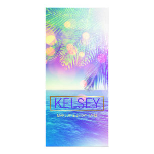 Carte rayonnante de support de palmier