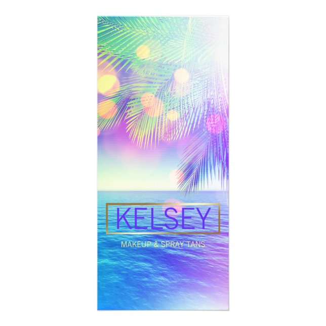 Carte rayonnante de support de palmier (Devant)