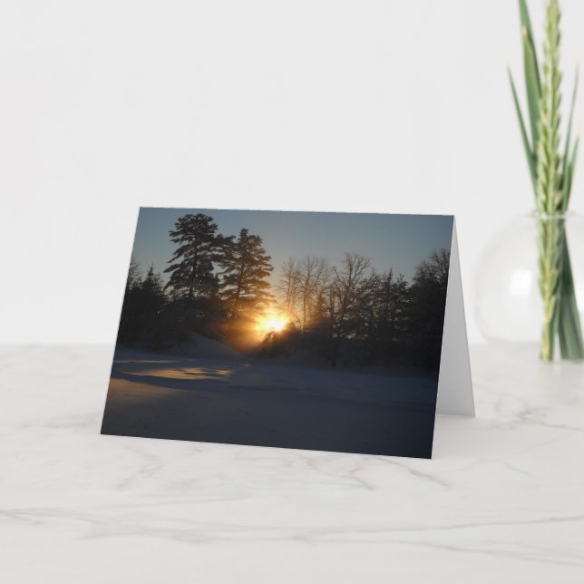 Carte Rayons légers de lever de soleil de janvier (Devant)