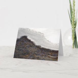 Carte Rayures de courant de neige d'hiver