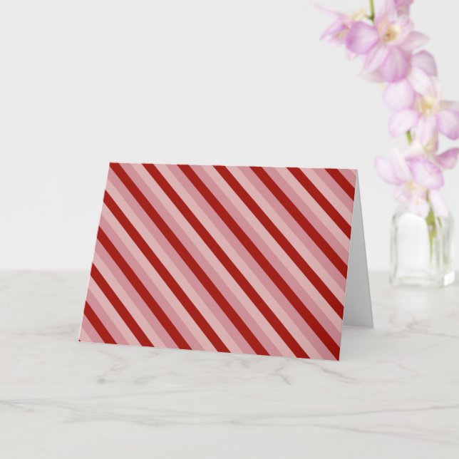 Carte Rayures personnalisables de la Saint-Valentin (Orchidée)