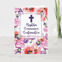 RCIA Baptême Communion et Confirmation Coquelicots