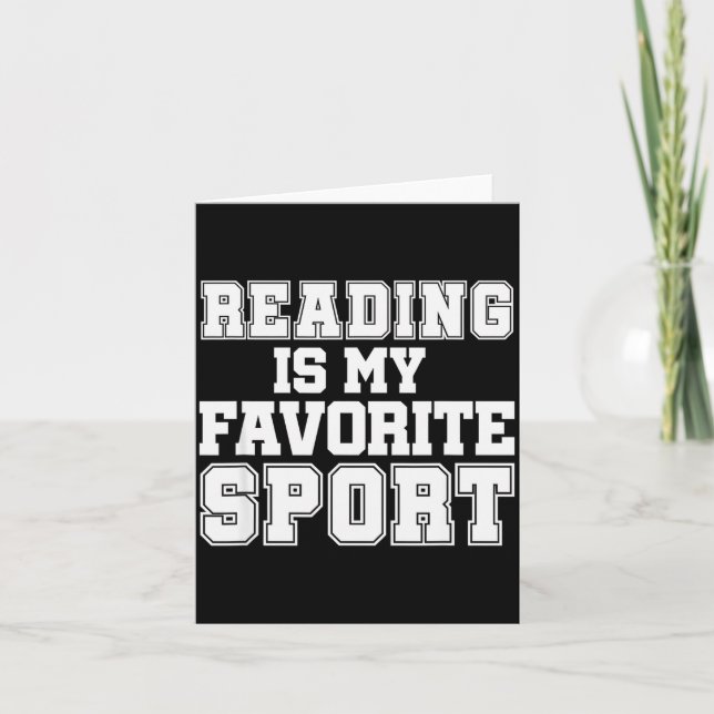 Carte Reading Is My Favorite Srt Funny Librarian Shirt  (Devant)
