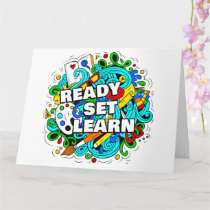 Carte Ready Set Learn - Teacher & Student Back to School