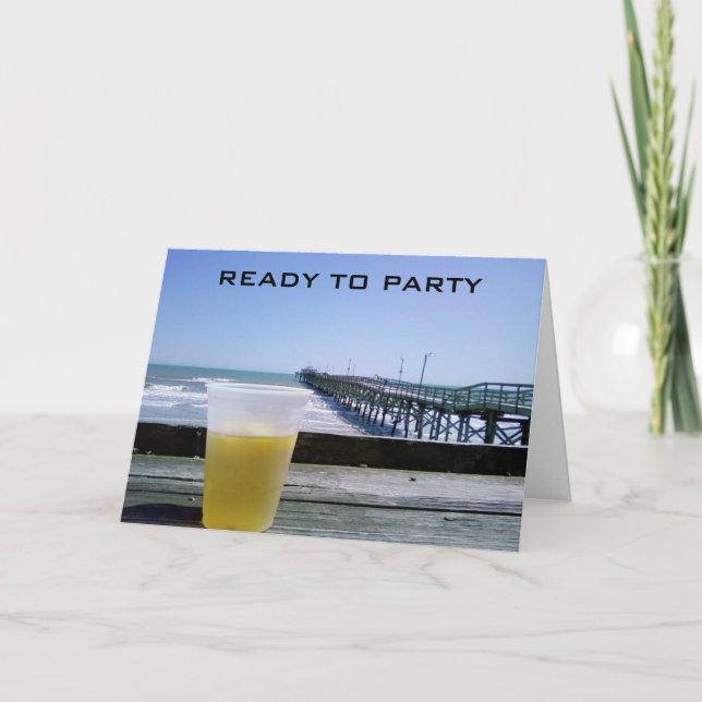 Carte READY TO PARTY - 40e ANNIVERSAIRE ! (Devant)