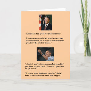 Carte Reagan contre Obama