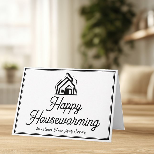 Carte Real Estate Company Custom Logo Elegant Realtor (Créateur téléchargé)