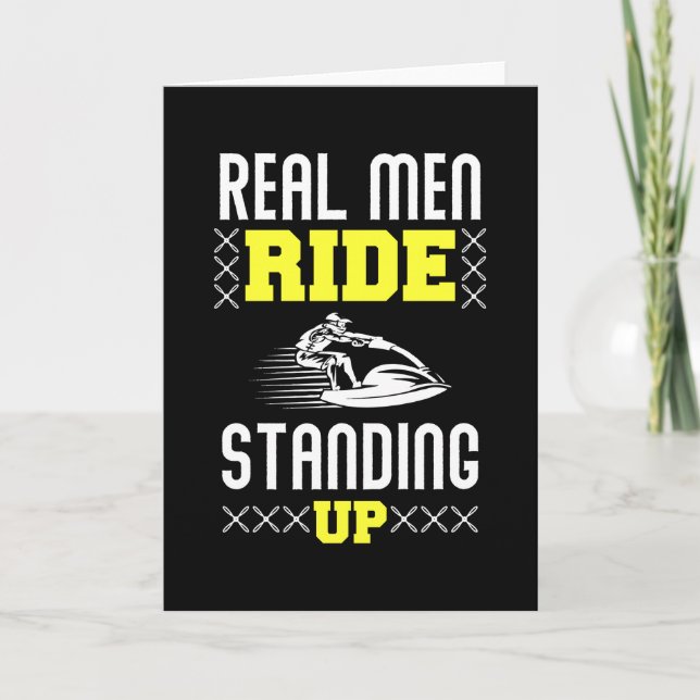 Carte Real Man Ride Standing Up - Jet Ski (Devant)