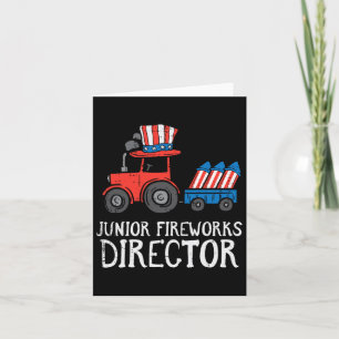 Carte Réalisateur de feux d'artifice Tracteur 4 juillet
