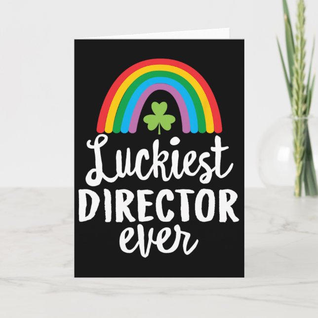 Carte Réalisateur le plus chanceux Saint Patrick Shamroc (Devant)