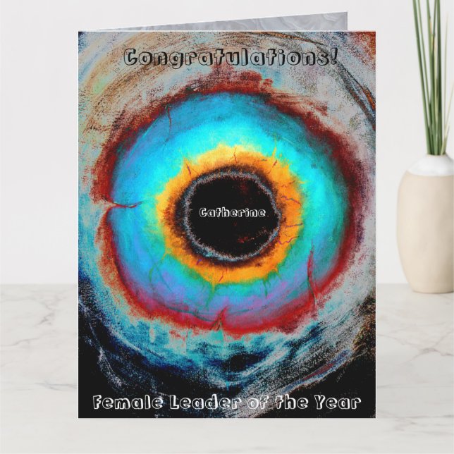 Carte Réalisation Célébration de la reconnaissance réuss (Devant)