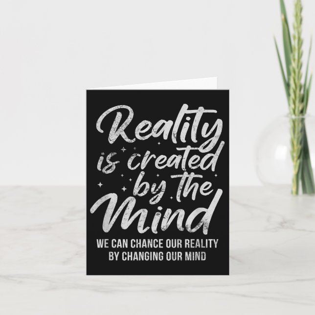 Carte Reality Is D By The Mind Sitive Motivation Nge  (Devant)