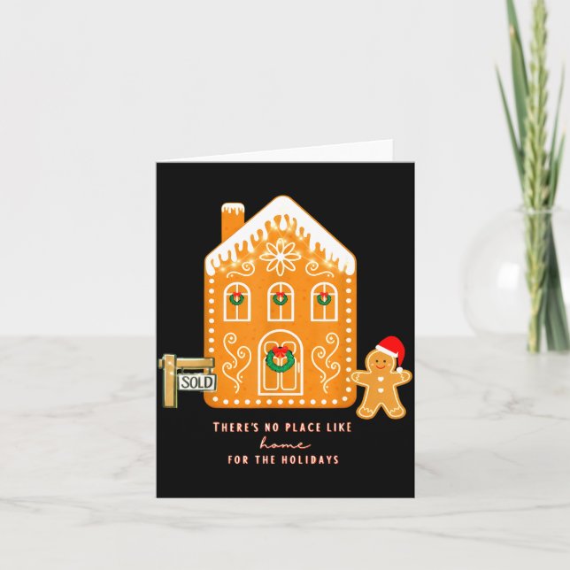 Carte Realtor Christmas Funny Realtor Holiday Gingerbrea (Devant)