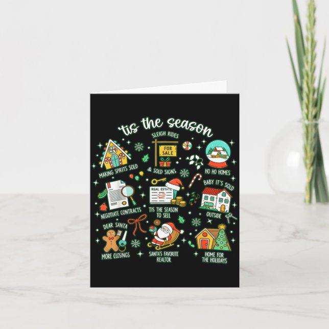 Carte Realtor Christmas Realtor Christmas Real Estate Ch (Devant)