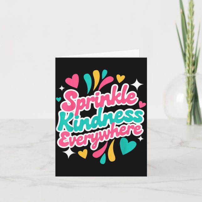 Carte Réandre la gentillesse positivité vibrations empat (Devant)