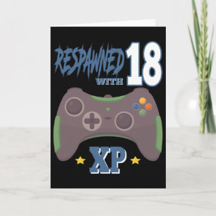 Carte Réapparu avec 18 Xp Gif d'anniversaire des 18 ans