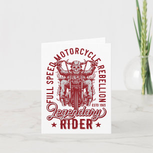 Carte Rébellion de moto à pleine vitesse