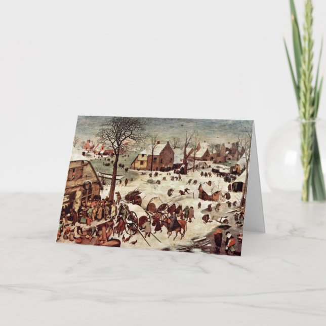 Carte Recensement à Bethlehem par Bruegel D. Ä. Pieter (Devant)