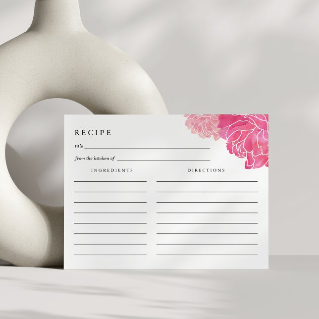 Carte Recette Bande Noire & Pony Rose (Créateur téléchargé)