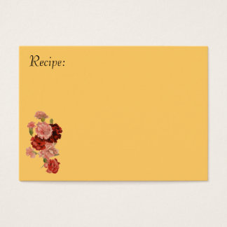 Carte Recette Carnation Rouge et Rose