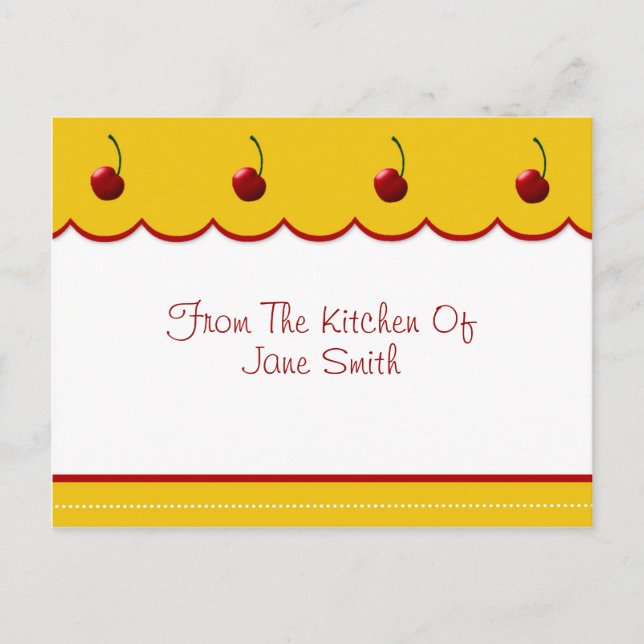 Carte Recette Cherry Lover (Devant)