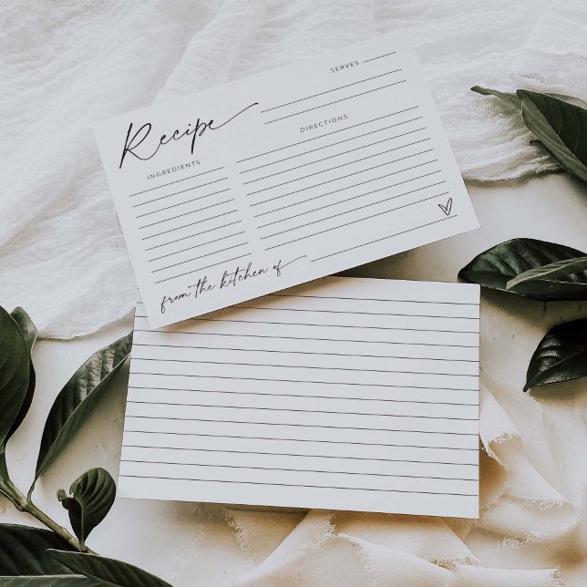 Carte Recette d'activité de jeu de Fête des mariée (Créateur téléchargé)