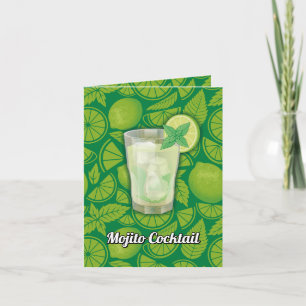 Carte Recette de cocktail Mojito