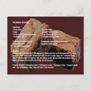 Carte Recette Old Fashion Brownies