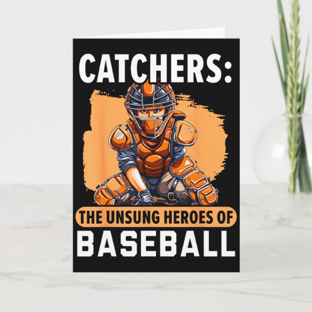 Carte Receveur de baseball Joueur de baseball Équipe de  (Devant)
