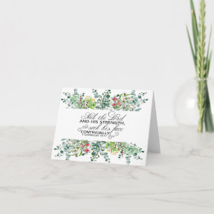 Carte Recherchez le cadre de verdure du Seigneur écritur