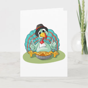 Carte Reconnaissant pour le Thanksgiving Turquie de