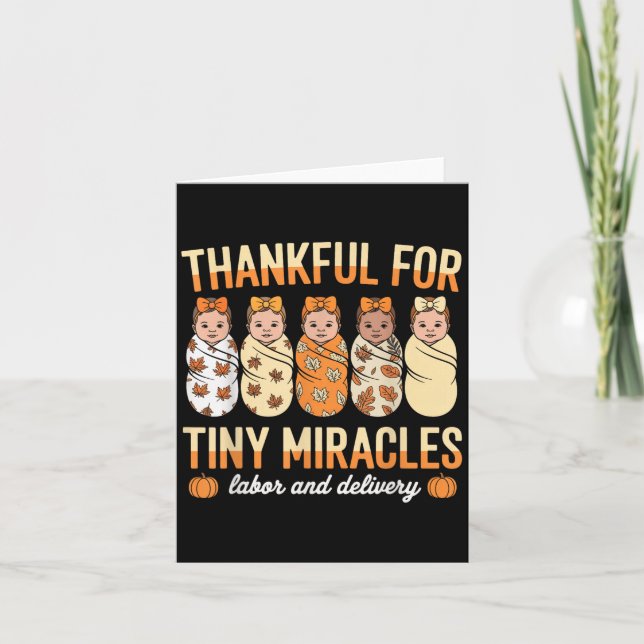 Carte Reconnaissant pour les petits miracles infirmière  (Devant)