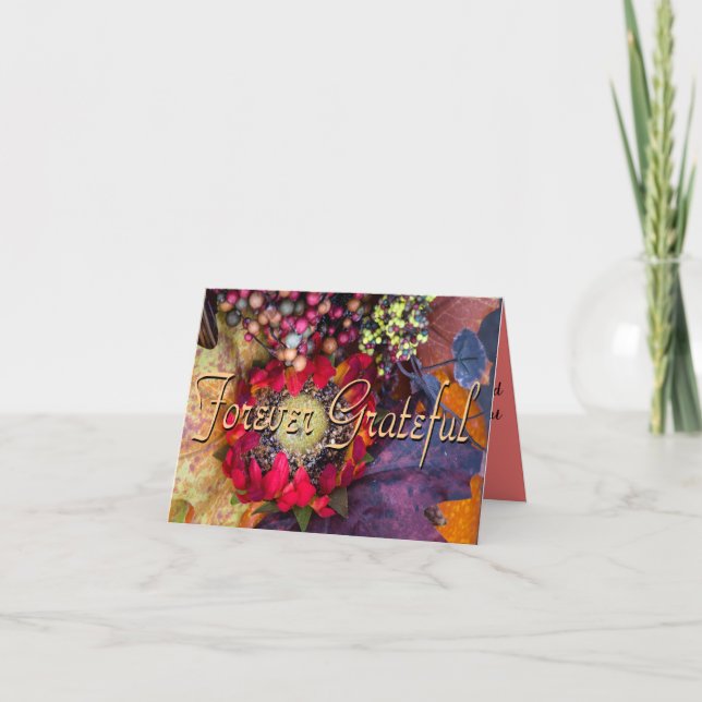 Carte Reconnaissant pour toujours (Devant)