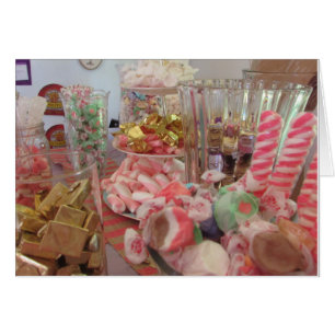 Carte recouverte de bonbons