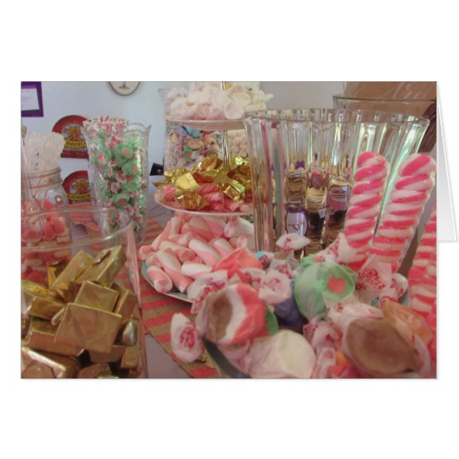 Carte recouverte de bonbons (Devant horizontal)
